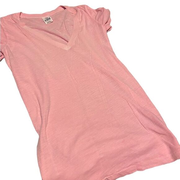 Pink by Victoria secret size large v necked tee shirt like new excellent - Picture 1 of 1